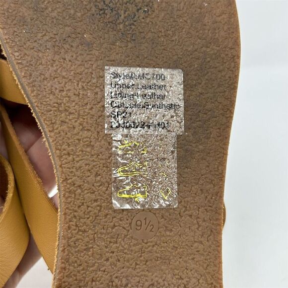 Madewell Women's Leather Slip On Thong Sandals Brown Size 9.5 Summer Casual - Picture 10 of 13